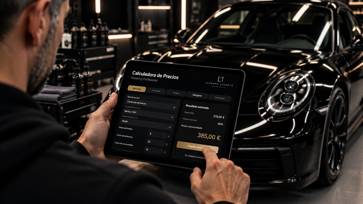 ¿Cuánto cobrar por un servicio de detailing? Cómo calcular tus precios correctamente