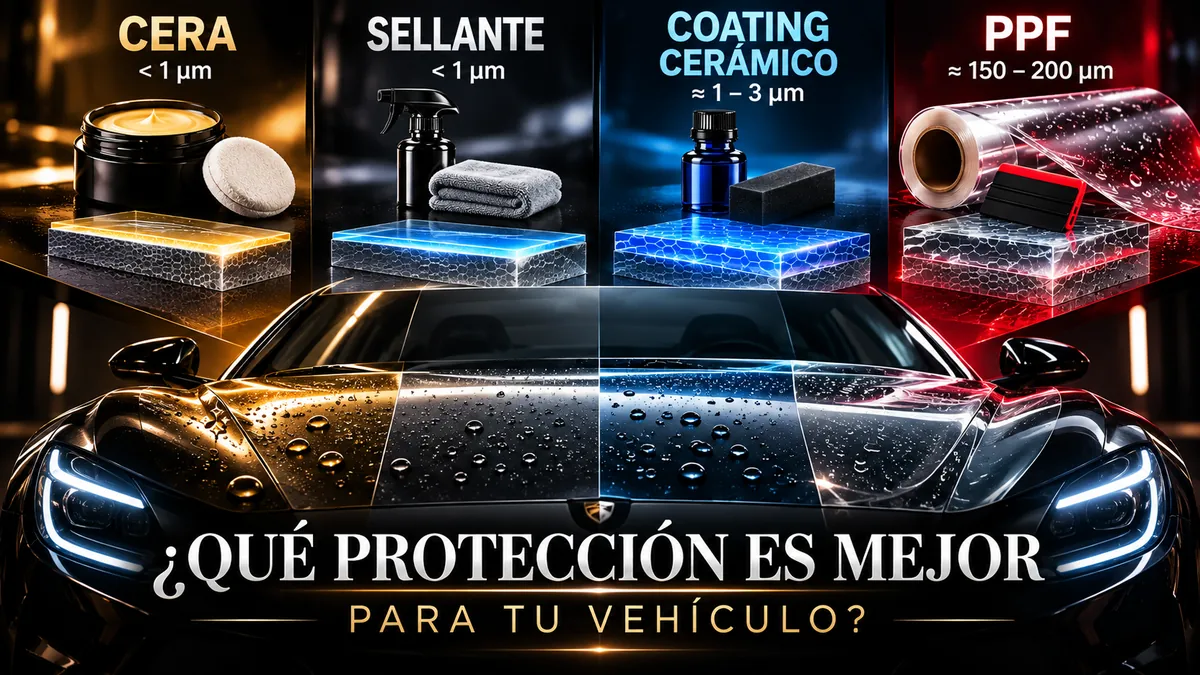 Cera, sellante, coating cerámico o PPF: ¿qué protege realmente la pintura y cuál elegir?